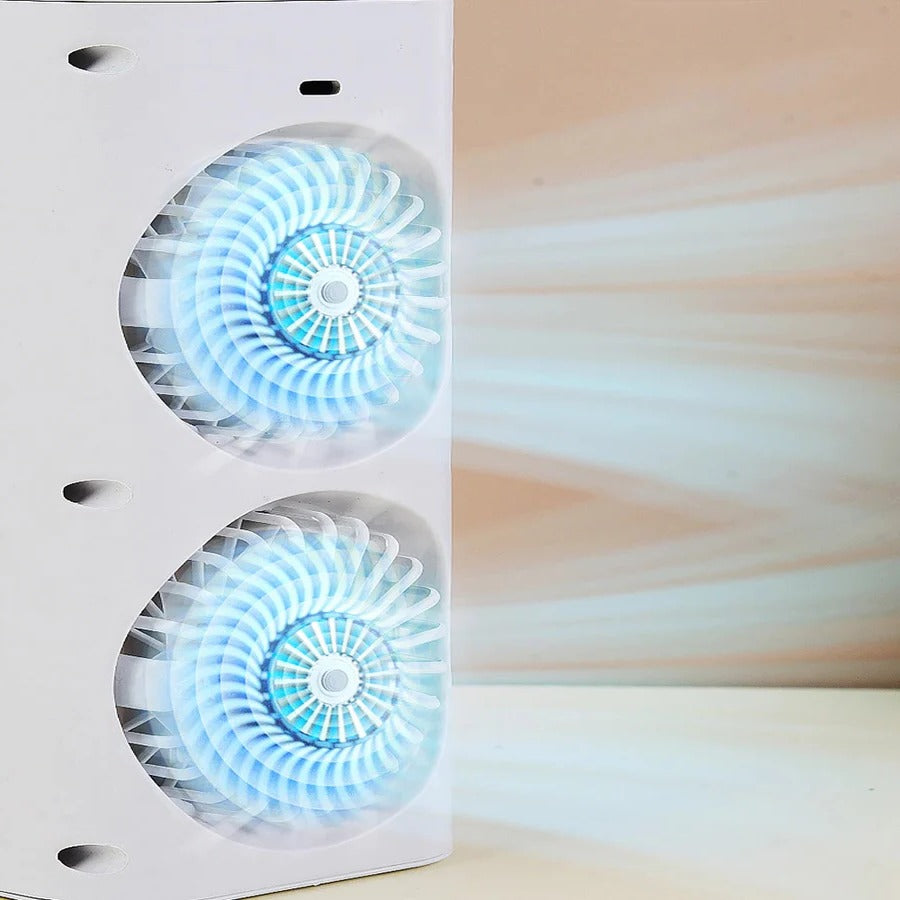 USB Mini Fan with Spray Cooling – Quiet Operation for Instant Relief