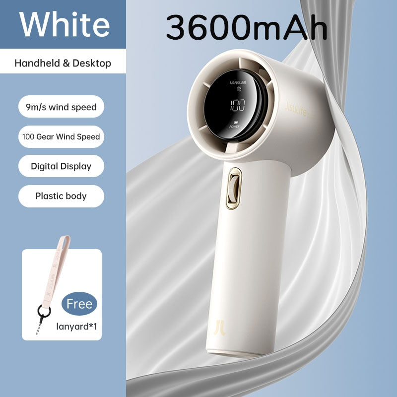 Handheld Mini Fan with Digital Screen – Portable Summer Cooling Device