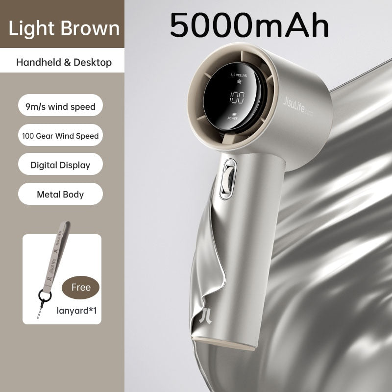 Handheld Mini Fan with Digital Screen – Portable Summer Cooling Device