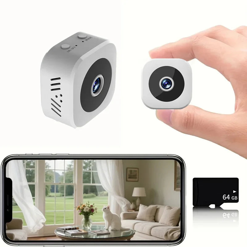 Indoor Mini Wireless Security Camera – 1080P HD with Night Vision