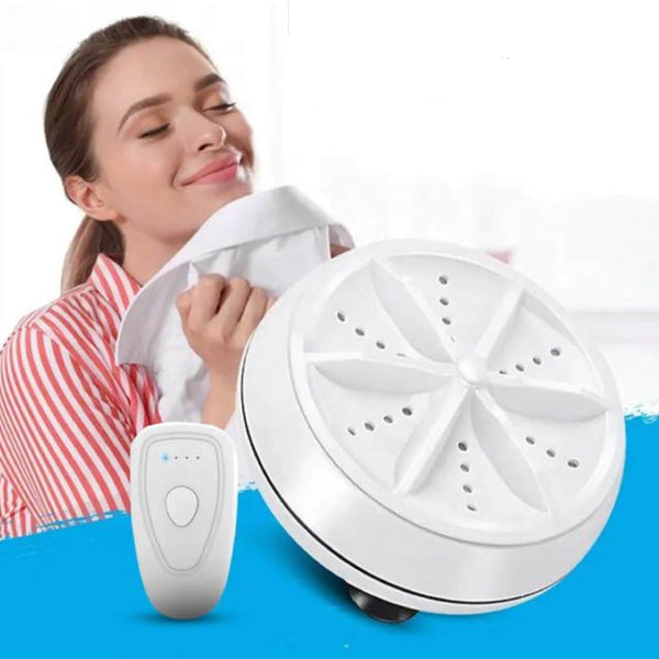 Portable Mini Washing Machine with Ultrasonic Technology for Versatile Cleaning