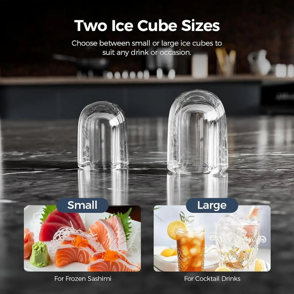 Portable Ice Machine for Countertops | Nugget Ice Maker with Self-Cleaning