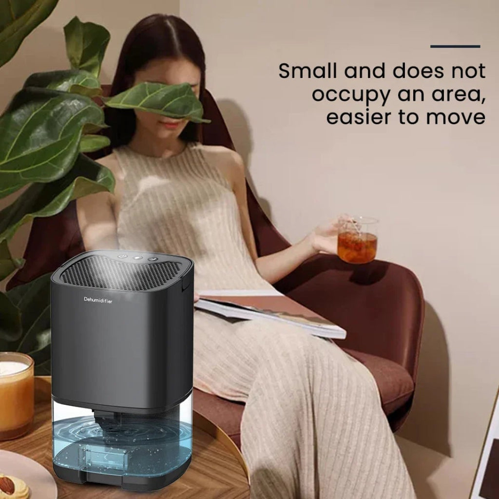 Portable Dehumidifier with Night Light and Air Filter for Small Spaces