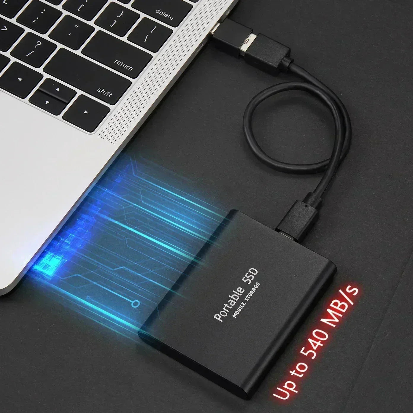 Portable External SSD with Fast Data Transfer - Reliable Storage for Travel