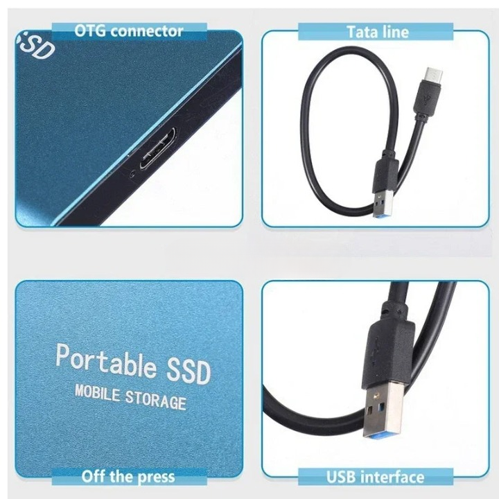 Portable External SSD with Fast Data Transfer - Reliable Storage for Travel