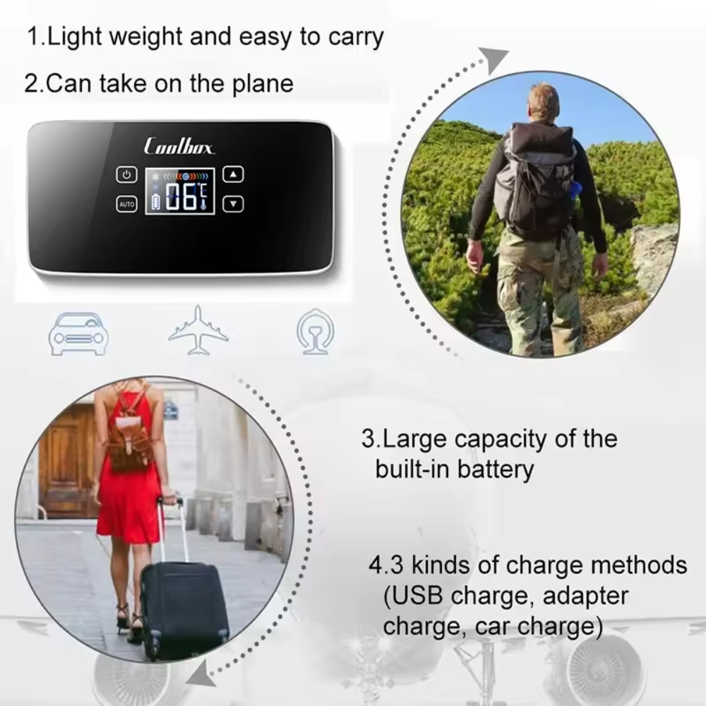 Miniature Cooler for Keeping Temperature-Sensitive Products Safe