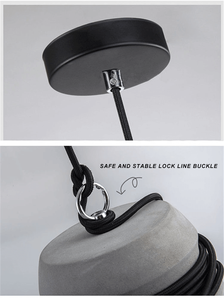 Taavita Pendant Light with Hemp Rope - Unique Single Head Lamp - Kitchen Island Hanging Light