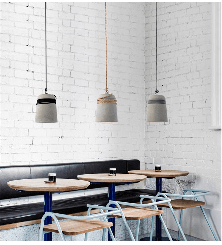Taavita Pendant Light with Hemp Rope - Unique Single Head Lamp - Kitchen Island Hanging Light