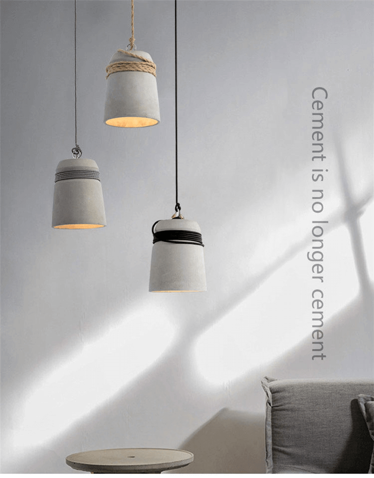 Taavita Pendant Light with Hemp Rope - Unique Single Head Lamp - Kitchen Island Hanging Light