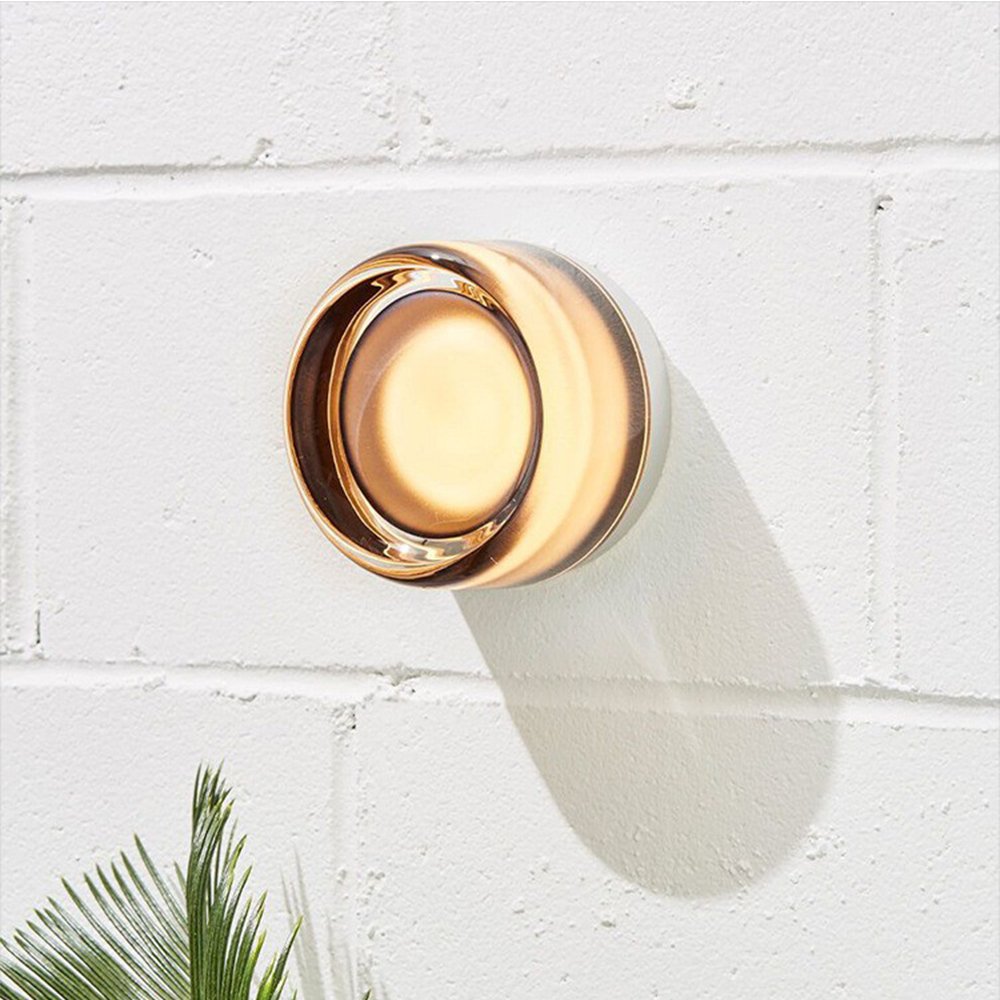 Energy-Efficient Wall Sconce with Dimpled Glass - Modern LED Lighting