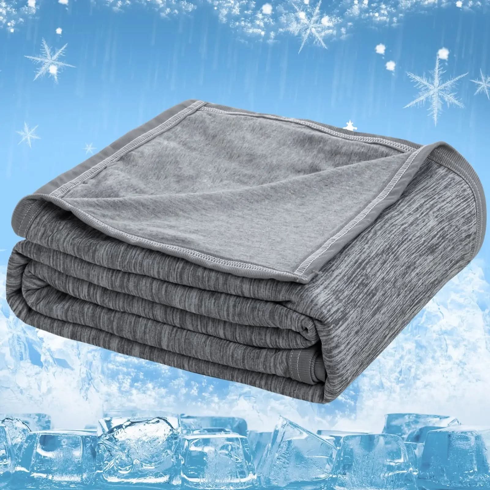 Lightweight Breathable Cooling Blanket with Temperature Control for All Seasons