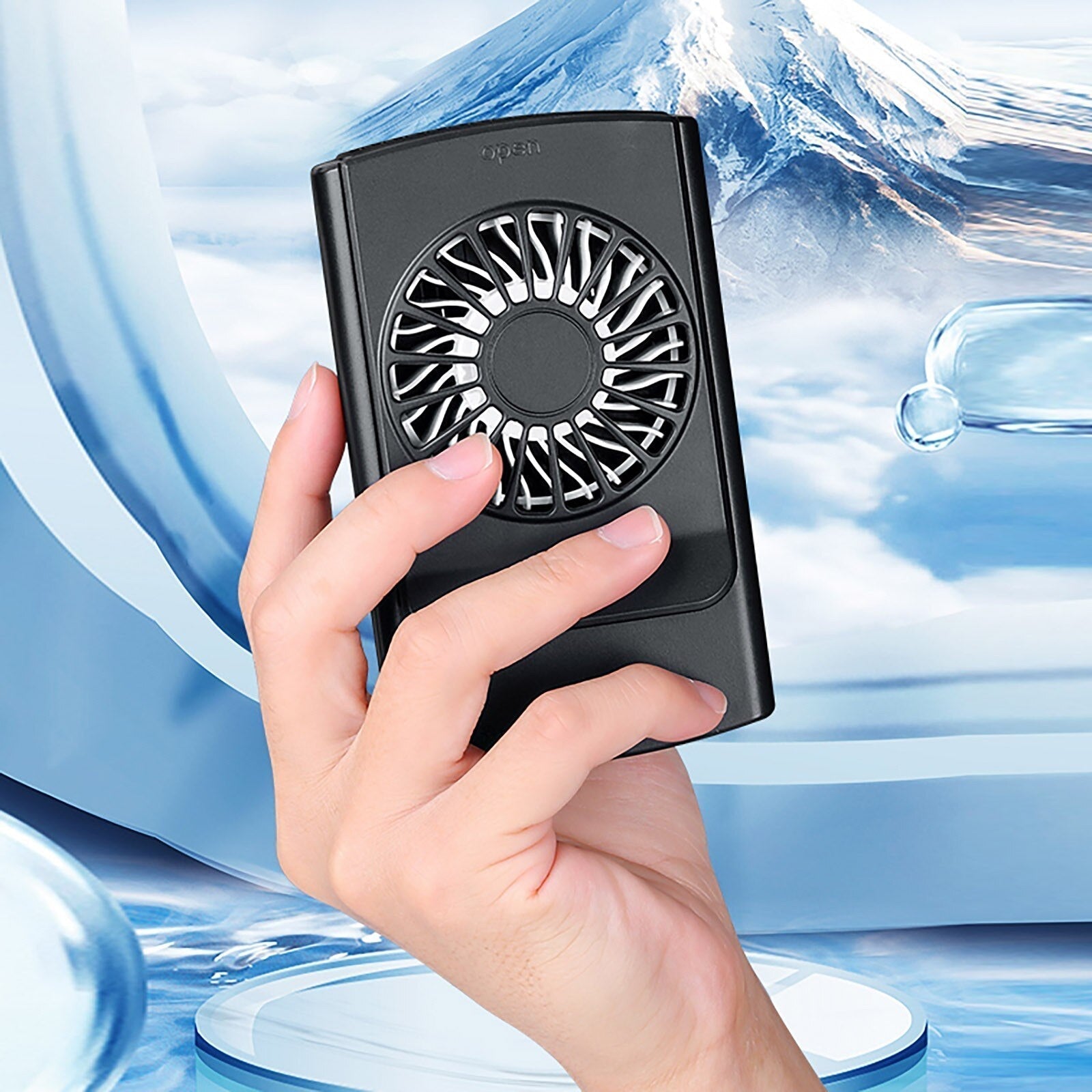 Hands-Free Bladeless Waist Fan – Portable Cooling for Warm Weather