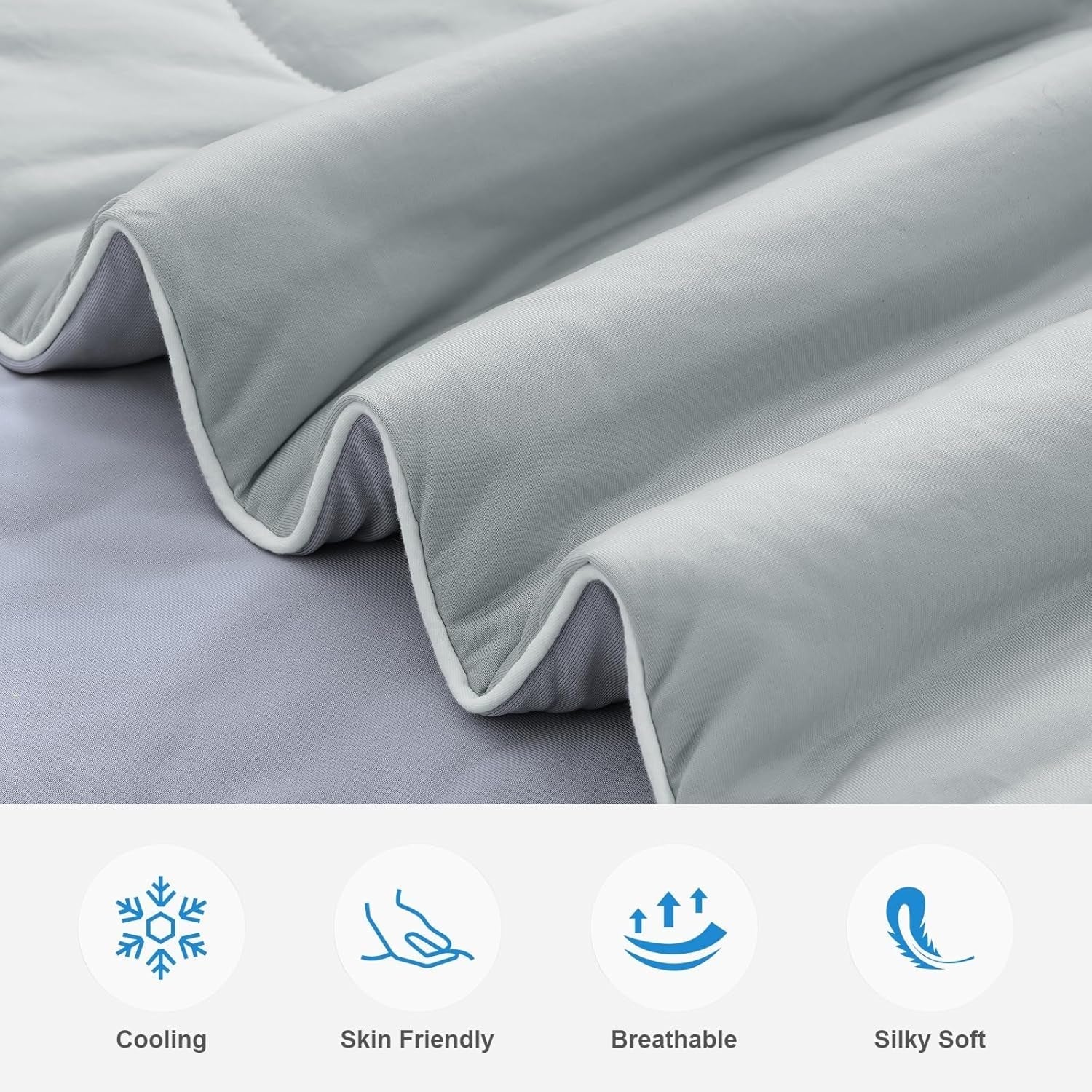 Dual-Sided Cooling Blanket - Q-Max Fabric for Hot Sleepers