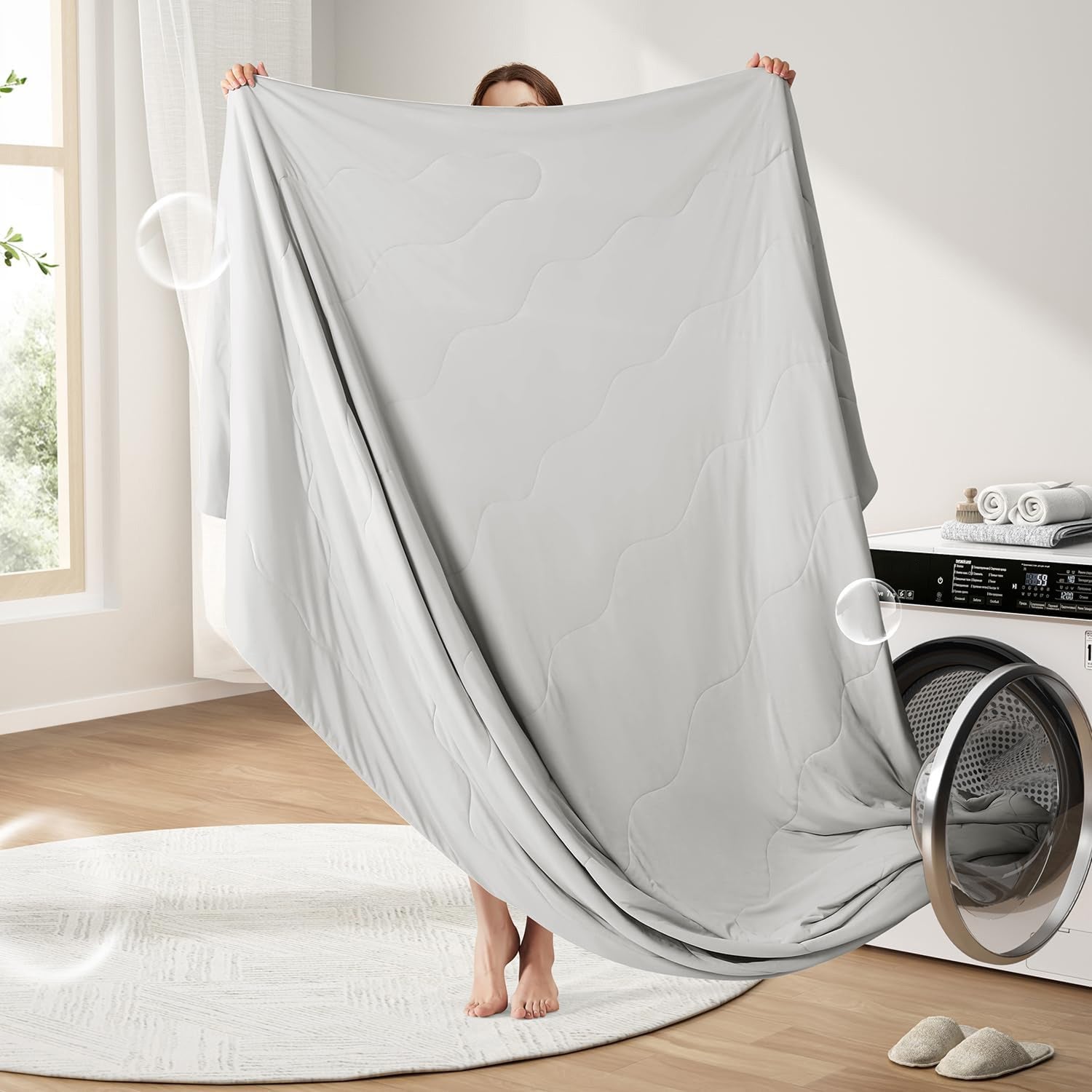 Dual-Sided Cooling Blanket - Q-Max Fabric for Hot Sleepers