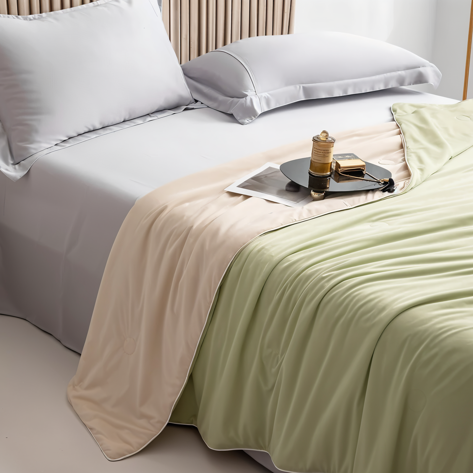 Reversible Cooling Bed Blanket Collection | Hypoallergenic Comfort for Warm Sleepers
