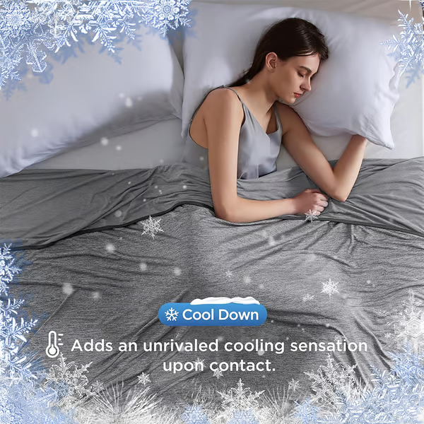 Lightweight Dual-Sided Cooling Blanket for Hot Sleepers and Night Sweats
