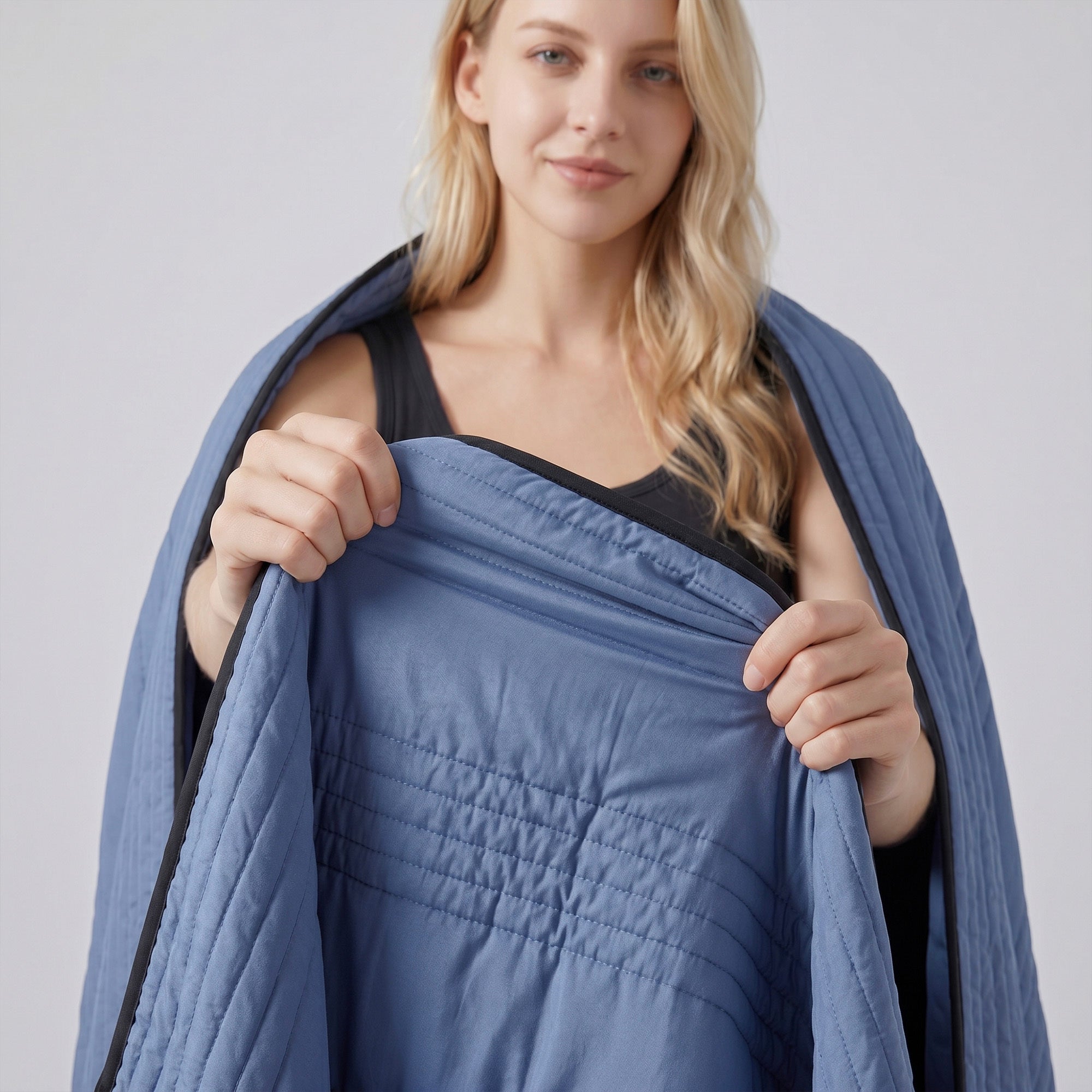 Breathable Ice-Infused Cooling Blanket for Comfortable Sleep