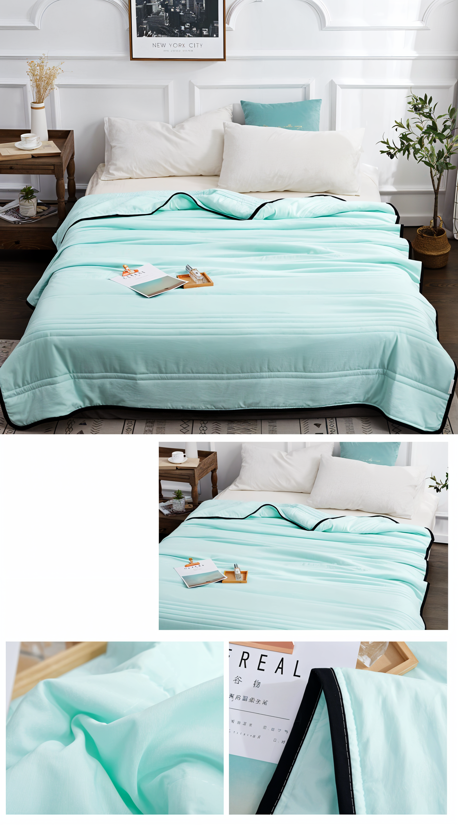 Lightweight Cooling Blanket with Breathable Fabric - Temperature Regulating for Sleep