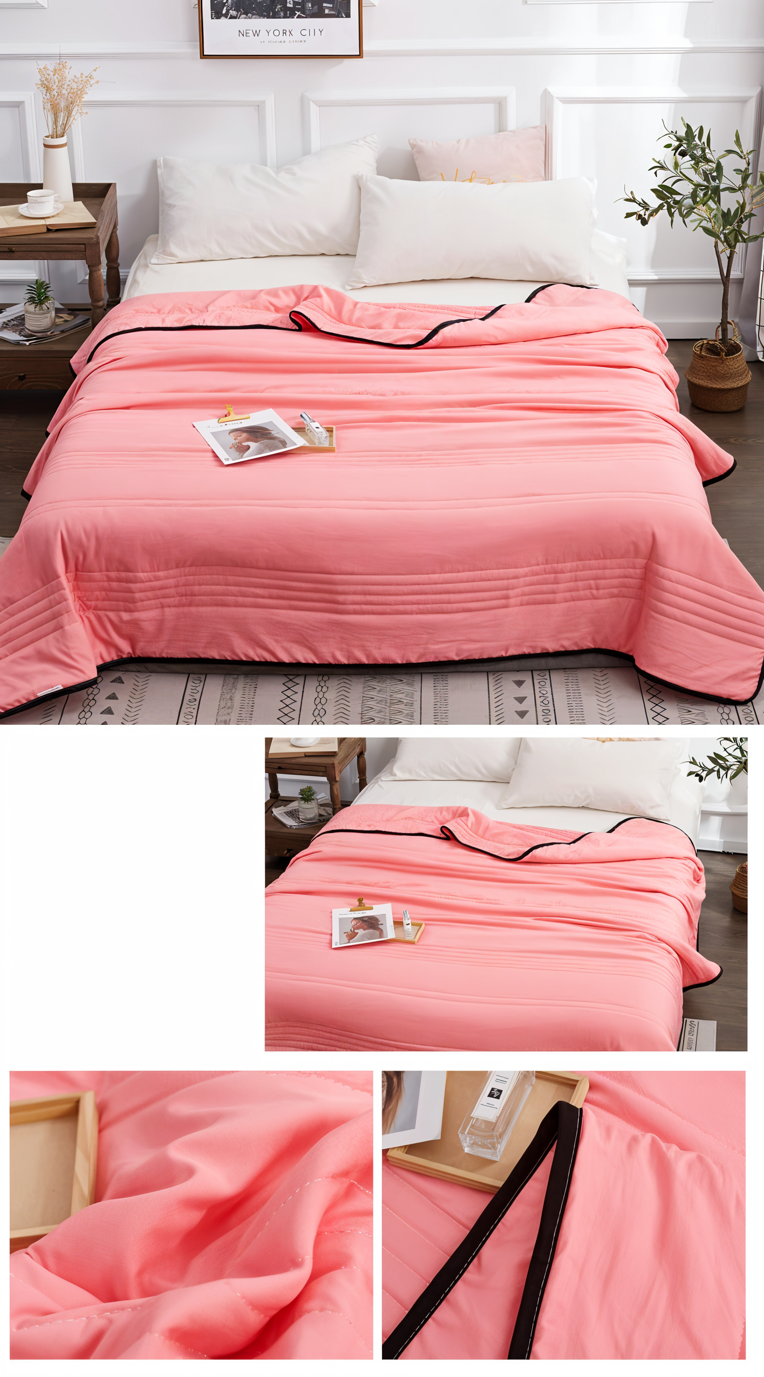 Lightweight Cooling Blanket with Breathable Fabric - Temperature Regulating for Sleep
