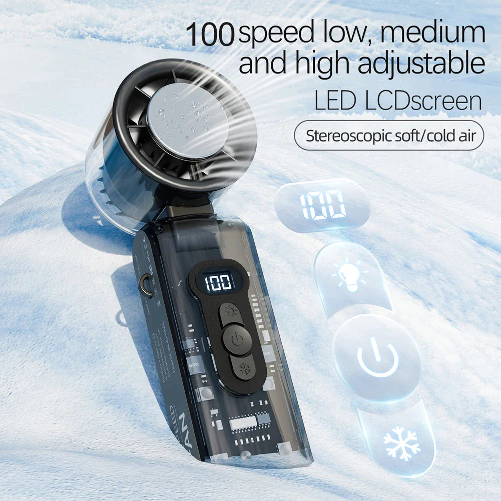 Portable Handheld Misting Fan with Adjustable Speed for Quick Cooling
