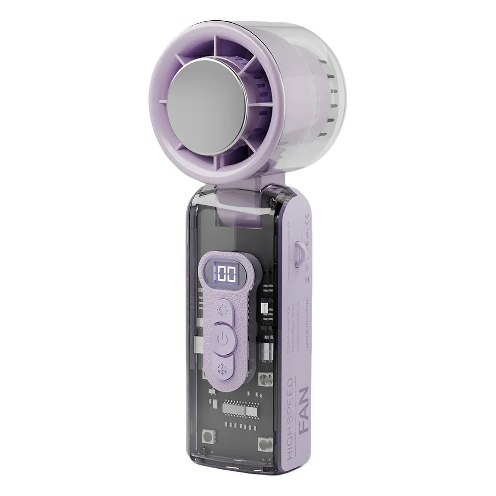 Portable Handheld Misting Fan with Adjustable Speed for Quick Cooling