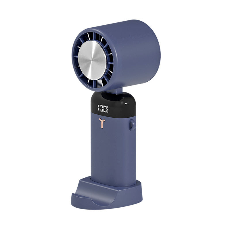 Portable Fan with Ice Compress, 3 Speed Settings - Handheld & Desktop Design