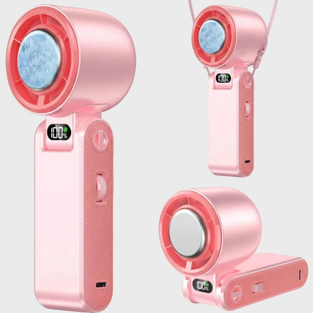Portable Misting Fan with Ice Cooling Feature – Adjustable Turbo Speeds