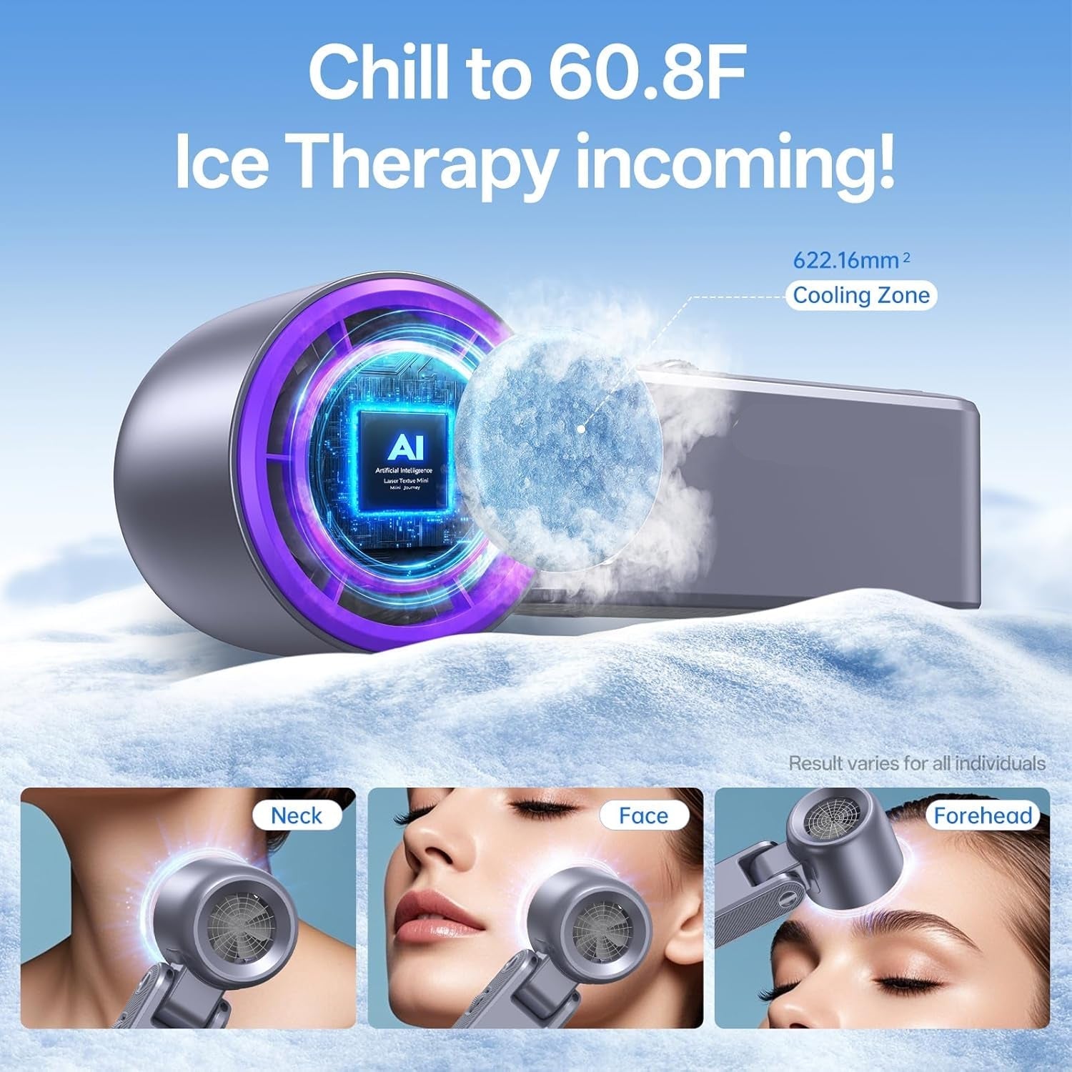 Portable Misting Fan with Ice Cooling Feature – Adjustable Turbo Speeds