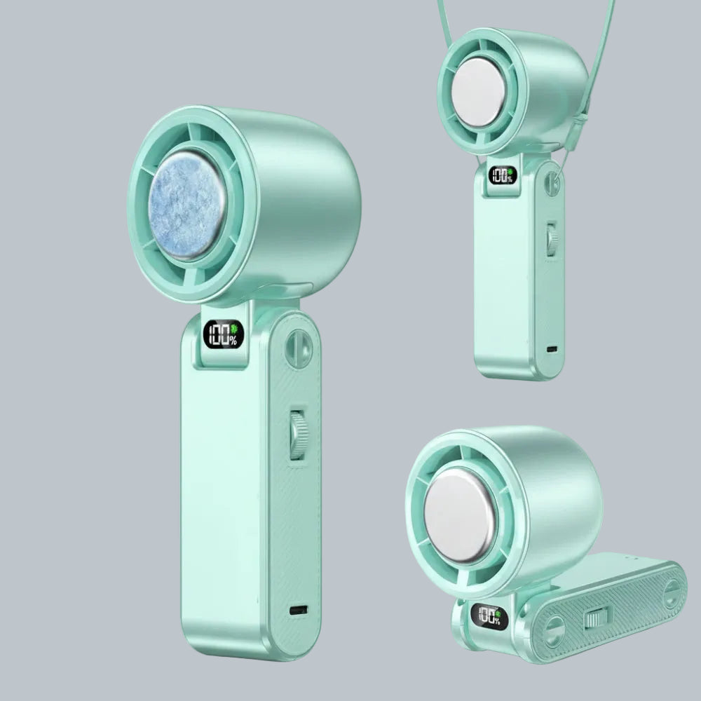 Portable Misting Fan with Ice Cooling Feature – Adjustable Turbo Speeds