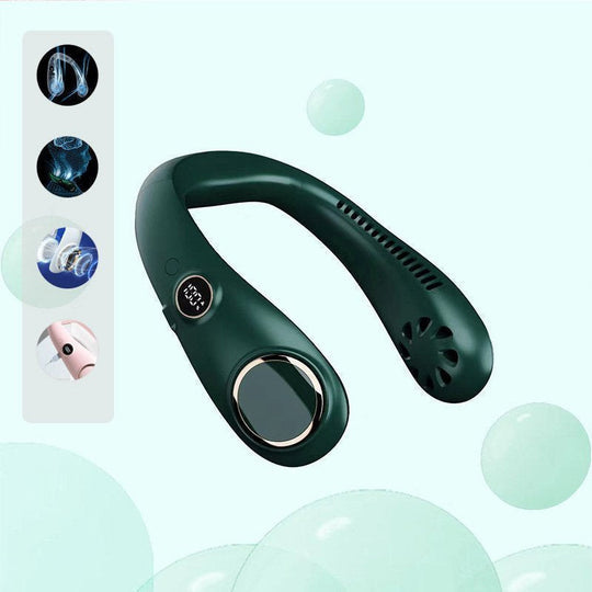 Portable Neck Fan with Rechargeable Battery – Lightweight Cooling Device
