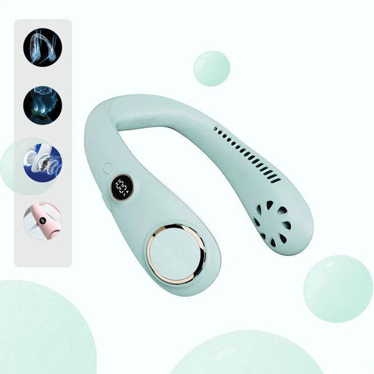 Portable Neck Fan with Rechargeable Battery – Lightweight Cooling Device