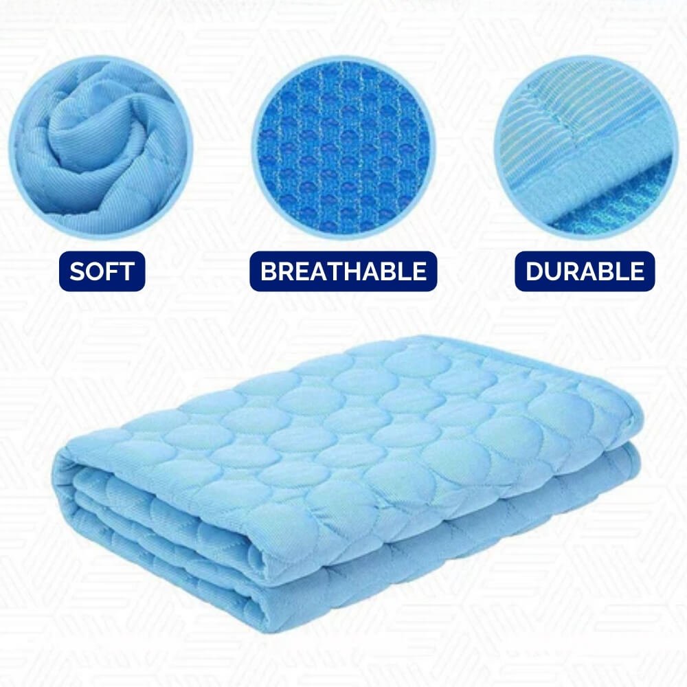 Portable Cooling Pad for Dogs - Lightweight Pressure-Activated Bed