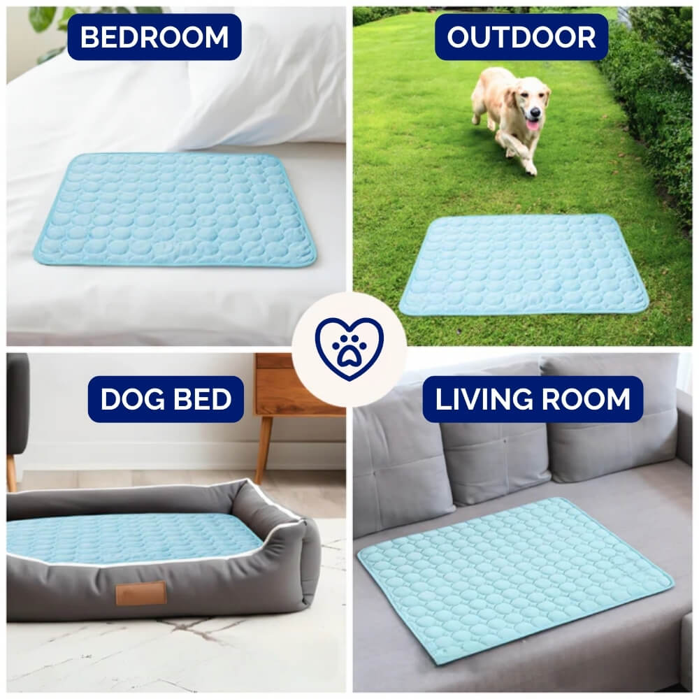 Portable Cooling Pad for Dogs - Lightweight Pressure-Activated Bed
