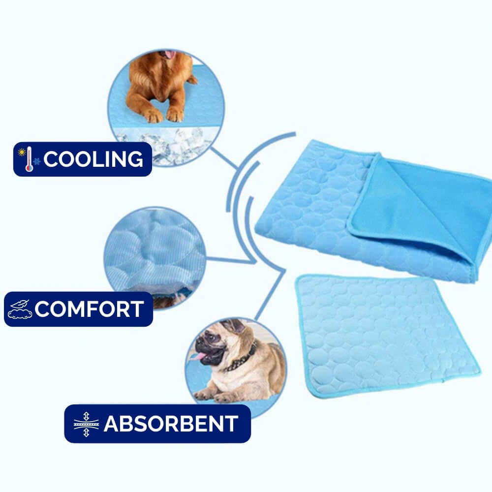 Portable Cooling Pad for Dogs - Lightweight Pressure-Activated Bed