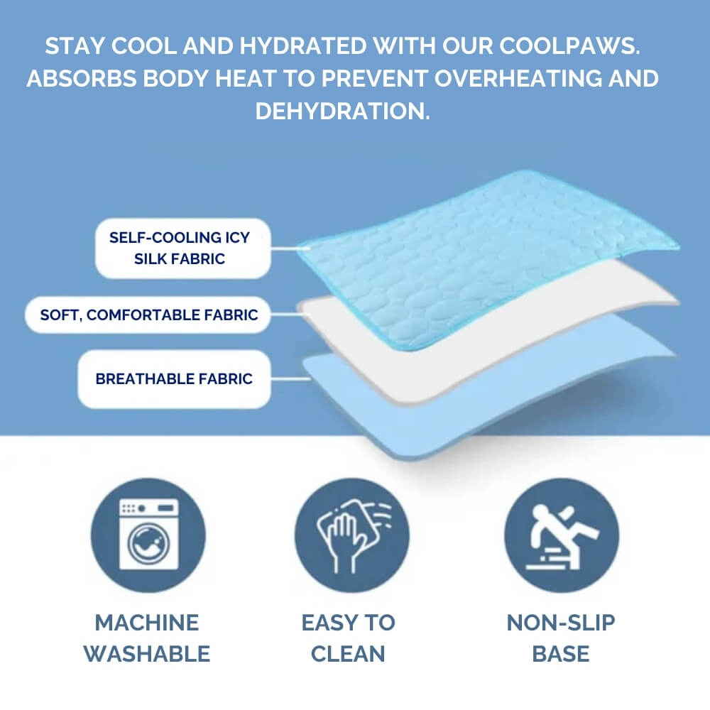 Portable Cooling Pad for Dogs - Lightweight Pressure-Activated Bed