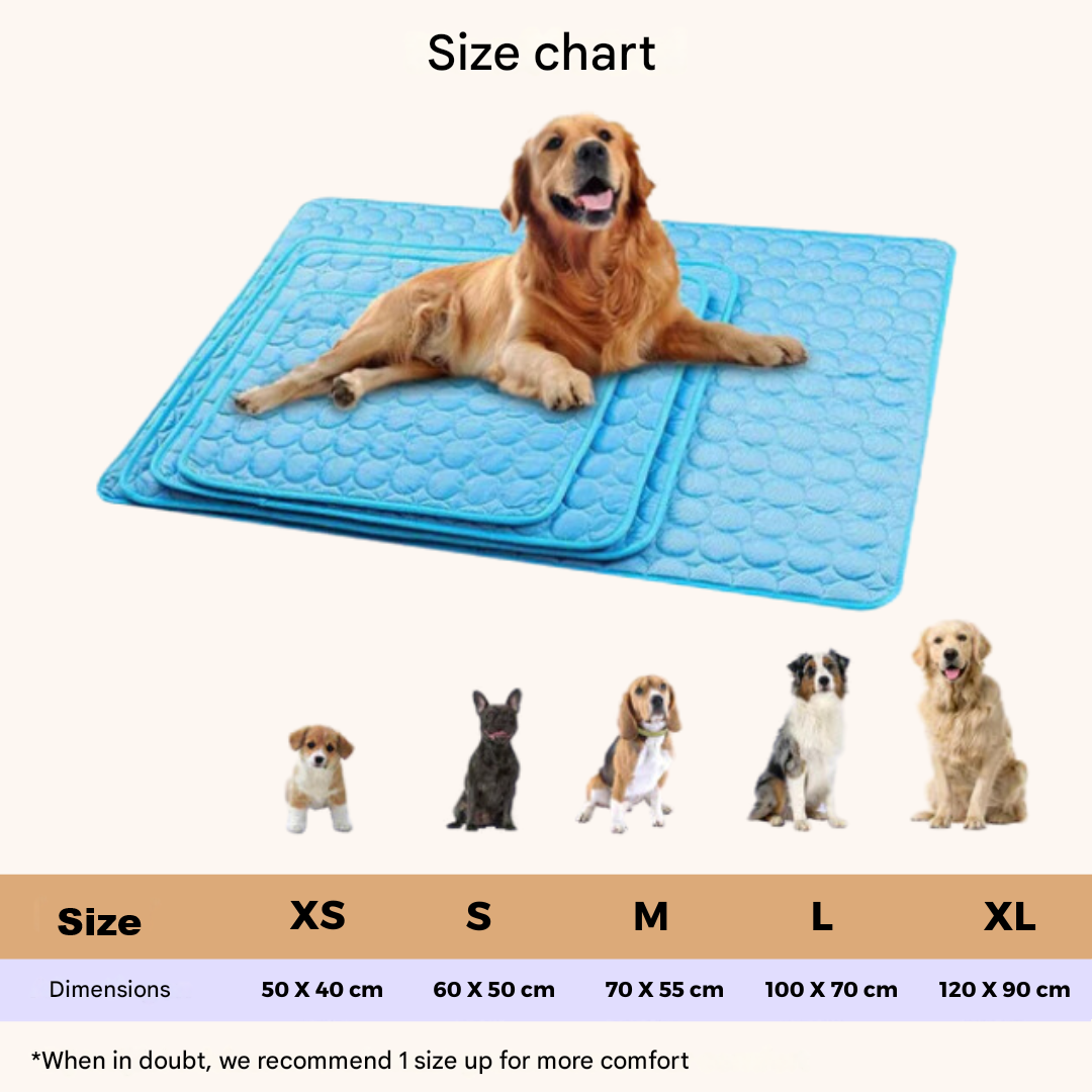 Dog Cooling Mat with Enhanced 4X Cooling Power – Durable and Comfortable for Warm Weather