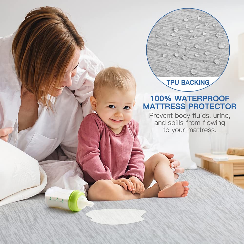 Waterproof Cooling Mattress Cover with Arc-Chill Tech | Hypoallergenic Comfort