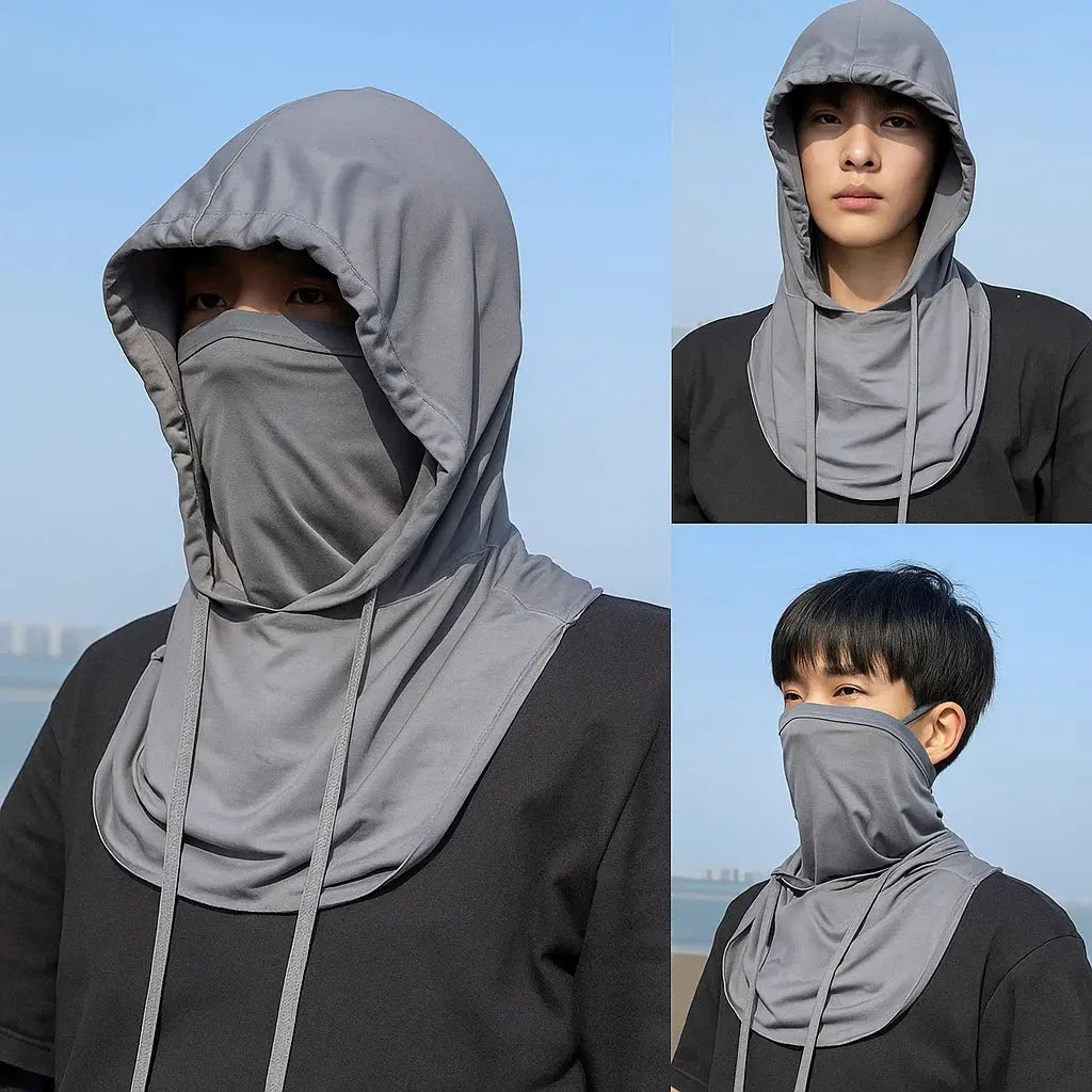 Lightweight Ice Silk Balaclava Mask for Outdoor Use - UPF 50 Sun Protection