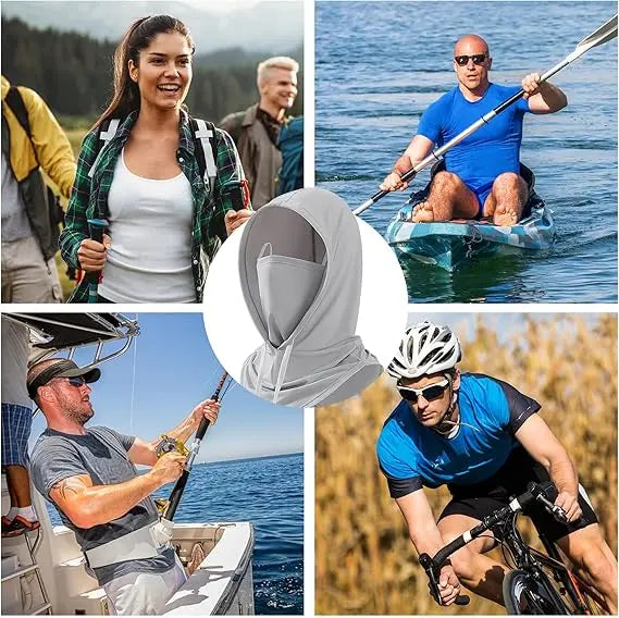 Lightweight Ice Silk Balaclava Mask for Outdoor Use - UPF 50 Sun Protection