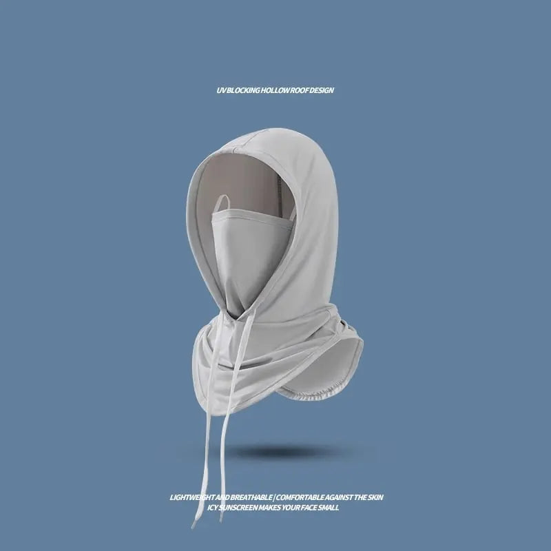 Lightweight Ice Silk Balaclava Mask for Outdoor Use - UPF 50 Sun Protection