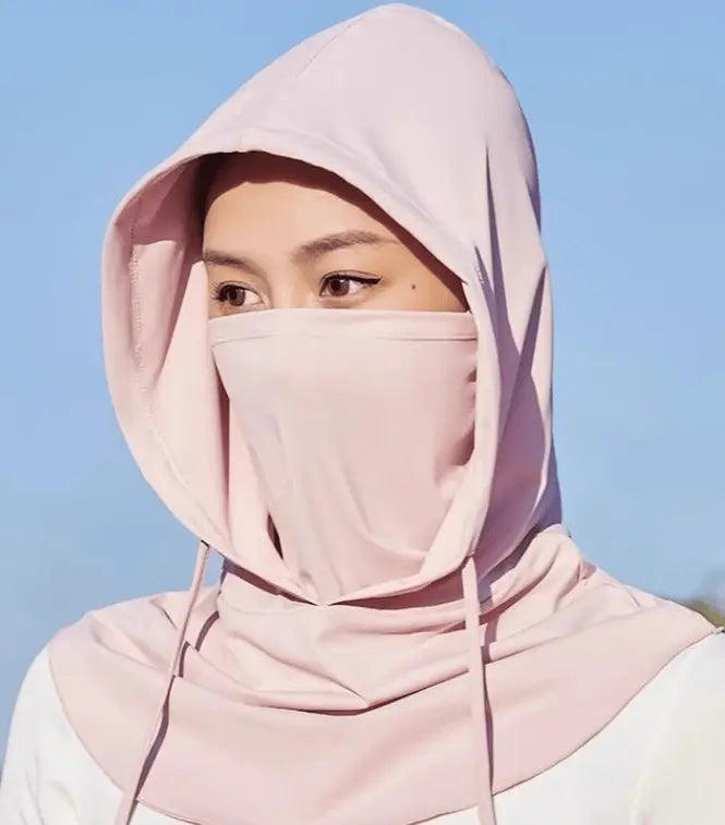 Lightweight Ice Silk Balaclava Mask for Outdoor Use - UPF 50 Sun Protection