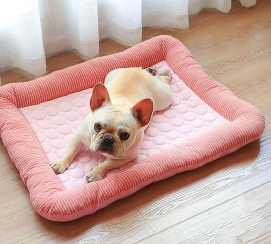 Breathable Ice Silk Pet Mattress | Lightweight Non-Slip Dog Bed for Comfort