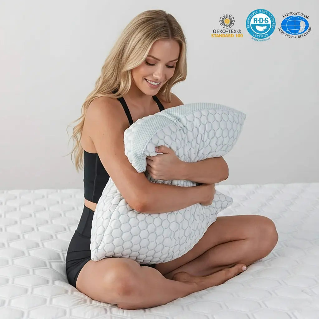 Adjustable Fill Memory Foam Pillow for Side Sleepers – Cooling Comfort