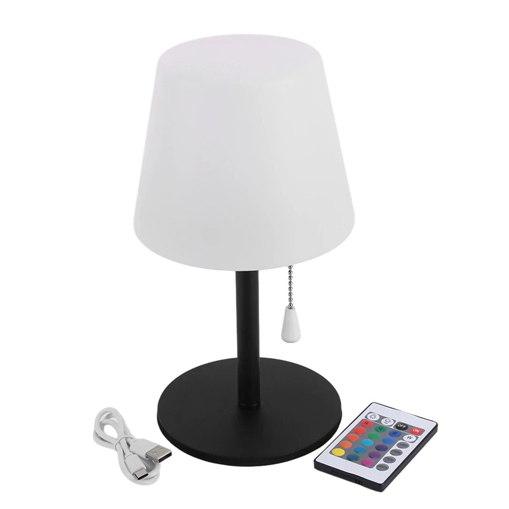 Wireless LED Table Lamp with Customizable Brightness – Rechargeable Light