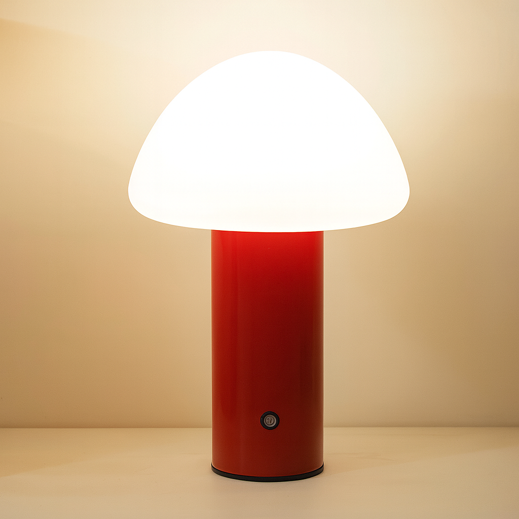 Wireless Mushroom-Inspired LED Lamp – Rechargeable & Stylish