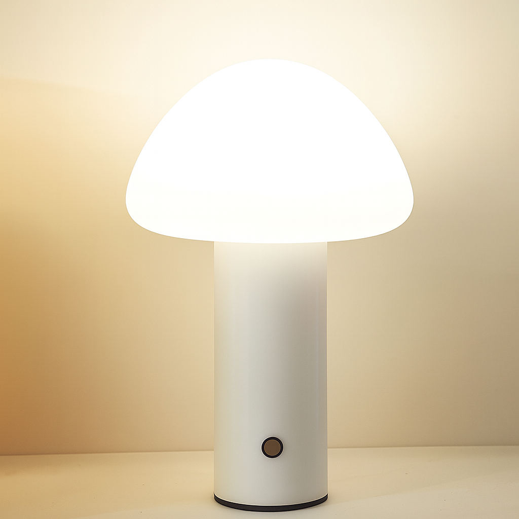 Wireless Mushroom-Inspired LED Lamp – Rechargeable & Stylish