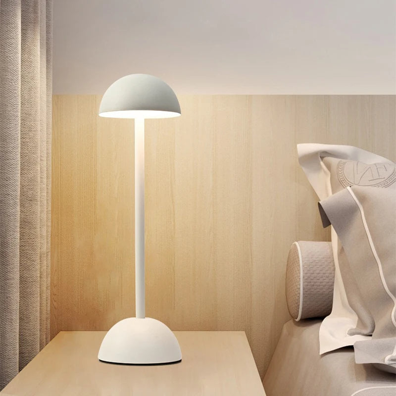 Portable Scandinavian-Inspired Table Lamp with Adjustable Light