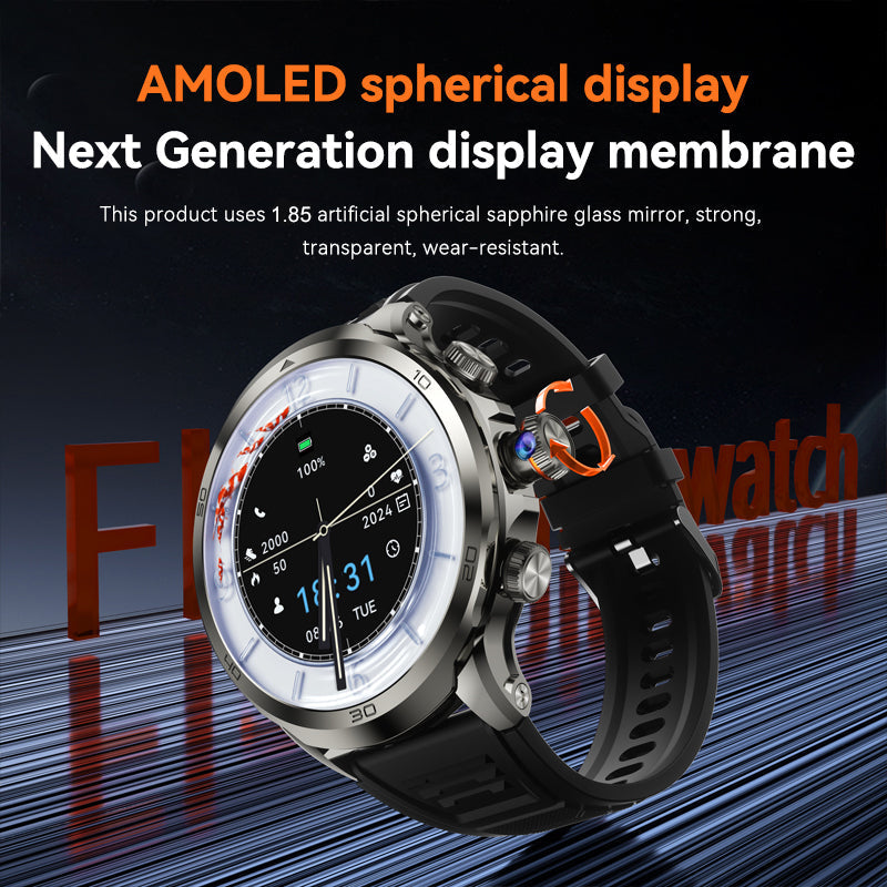 Fitness Tracker Smartwatch with 1.85 AMOLED Display and Camera - 4G Connectivity