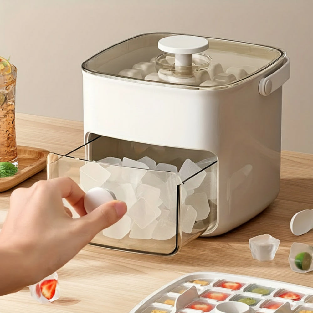 Compact Ice Cube Maker for Home and Office – Quick and Quiet Production