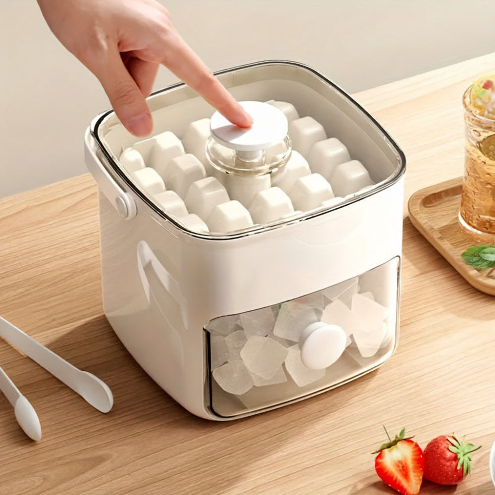 Compact Ice Cube Maker for Home and Office – Quick and Quiet Production